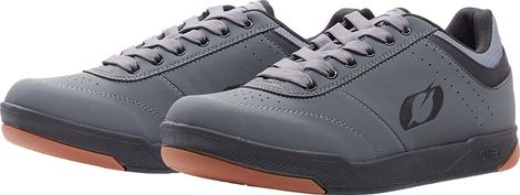 Pair of O'Neal PUMPS FLAT V.22 MTB Shoes Gray / Black