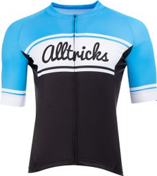 Alltricks Short Sleeves Jersey Vintage Blue 