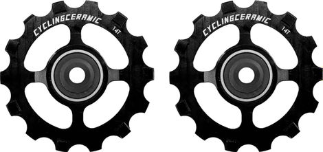 CyclingCeramic Narrow 14T Pulley Wheels für Sram MTB 12S Derailleur Black