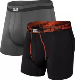 Pack de 2 Boxers Saxx Sport Mesh negro gris