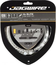 Jagwire 2x Elite Link Shift Kit Silber