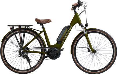 Granville E-Urban 30 Bicicletta elettrica da città unisex Shimano Tourney/Altus 7S 400 Wh 700 mm Army Green Matt 2023