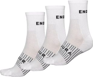 Endura CoolMax Race Socken (Packung mit 3 Paaren) Weiß