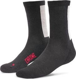 Black Merino Chrome Night Socks