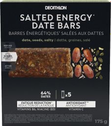 Decathlon Nutrition Barritas energéticas  saladas con dátiles y semillas 5x35g