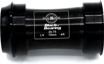 Eje de pedalier BBRight de ajuste a presión negro