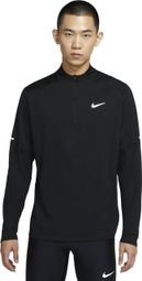 Nike Dri-Fit Element Langarmshirt mit 1/2 Reißverschluss Schwarz