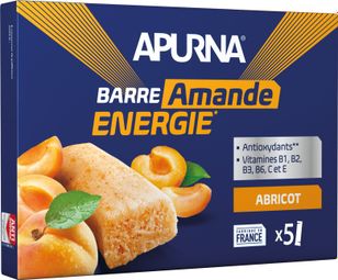 Barres Énergétiques Apurna Abricot-Amande Boite 5x25g