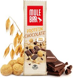 Barrita proteica vegana MuleBar de chocolate con almendras 40 g
