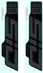 Kit Stickers pour Fourche RockShox SID Select+ 29'' Gris Noir