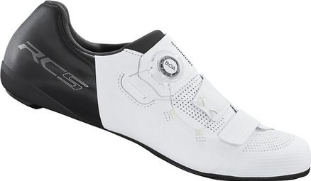 Par de zapatillas de carretera Shimano RC502 Blanco