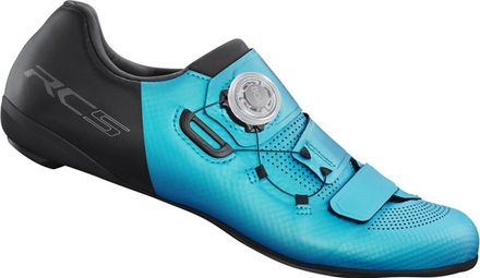 Coppia di scarpe da strada da donna Shimano RC502 turchese blu
