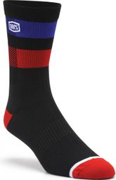 100% Flow Performance Black / Red Socks