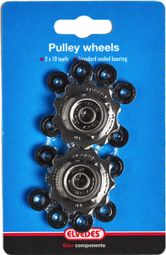 Elvedes Jockey Wheels 2 x 10 Teeths with Sealed Ring Bearings 