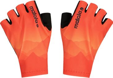 Maloja TalferM. Glow Orange / Black short gloves