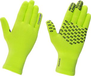 Gants Longs Imperméables GripGrab Knitted Thermal Jaune