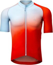 Maillot Manches Courtes 7Mesh Skyline Day Break Rouge / Blanc