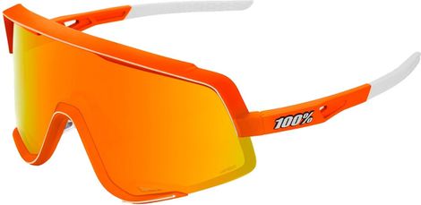 100% Glendale Sunglasses Neon Orange / Hiper Red Multilayer