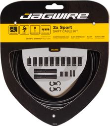 Kit Câbles et Gaine Jagwire 2x Sport Shift Kit Noir