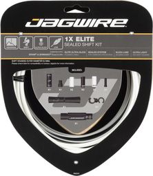 Kit Câble et Gaine Jagwire 1x Elite Sealed Shift Kit Blanc