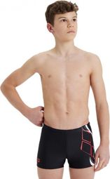 Maillot de Bain Enfant Arena Boy's Swim Short Logo Noir Blanc Rouge