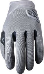 Pair of Long Five XR-Trail Gel Gloves Gray