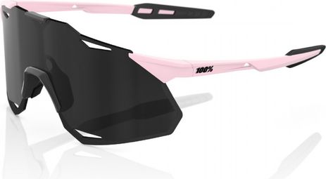 100% Hypercraft XS Soft Tact Pink Sunglasses - Black Mirror Lens