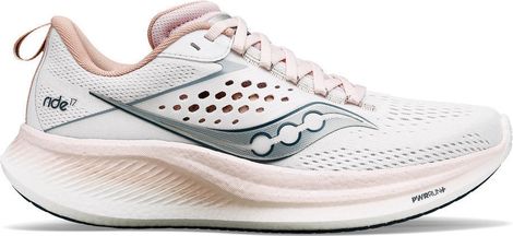 Chaussures de Running Femme Saucony Ride 17 Blanc Rose