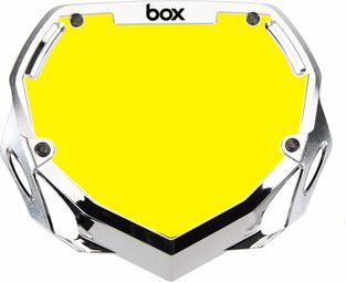 Plaque BOX two pro white et yellow/chrome silver