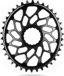 AbsoluteBlack Narrow Wide Direct Mount Oval Chainring CX for Easton / Race Face Cranks 12 S Black