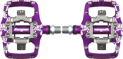 Hope Union Trail Clip Pedals Purple