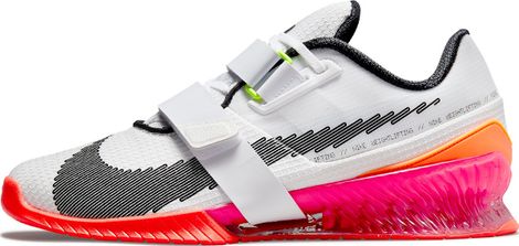 Zapatillas de entrenamiento cruzado unisex Nike Romaleos 4 Olympic White Pink