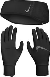 Nike Essential Running Headband + Gloves Black Women