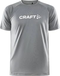 Craft ADV Essence Logo Grey Short Sleeve Jersey