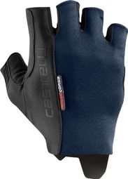 Pair of Castelli Rosso Corsa Espresso Dark Blue Gloves