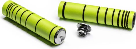AbsoluteBlack Premium Silicone Dual Density Enduro Handvatten 33mm Lime Green