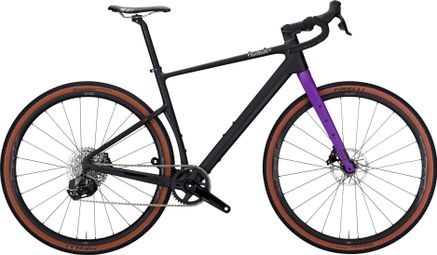 Bicicleta de Gravilla Wilier Triestina Adlar Sram Rival XPLR eTap AXS 12S 700 mm Negra Morada 2024 + Kit Bikepacking