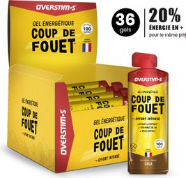 Gel Énergétique Overstims Coup de Fouet Cola pack 36 x 34g