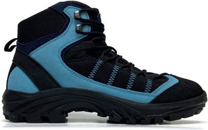 Chaussures trekking S-KARP Explorer  noir/bleu  cuir hydrophobe  semelle Vibram Gironda