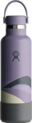 Botella de agua con aislamiento de boca estándar Hydro Flask 620 ml Púrpura