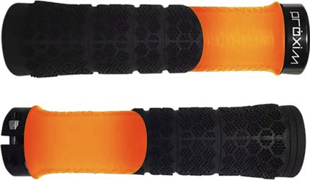 Paire de Grips Ergonomiques Prologo X-Shred Orange Noir