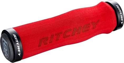 Puños Ritchey WCS Ergo Locking 4-pernos Rojo 130mm