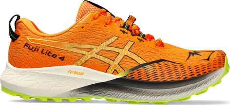 Asics Fuji Lite 4 Trailrunning-Schuhe Orange Grün Herren