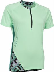 T-Shirt Manches Courtes Femme Demi-Zip ION Traze Vert 