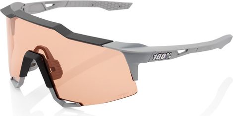 100% Speedcraft Soft Tact Sunglasses Gray / Coral Hiper Lenses
