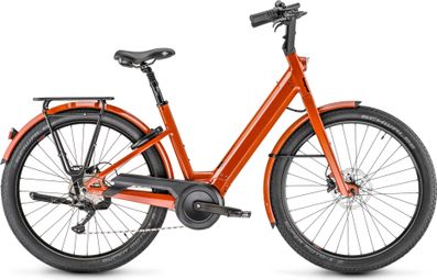 Vélo de Ville Électrique Moustache Lundi 27.3 Smart System Shimano Deore 10V 27.5'' 500 Wh Orange Terracota