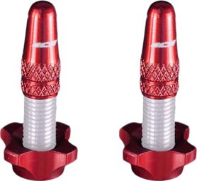 Ice Aluminum Cap Kit (x2) and Nuts (x2) Airflow Red
