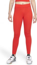 Nike Sportswear Essential Women 7/8 Mid-Rise Leggings Red