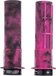 Paar DMR DeathGrip grips met marmeren roze flenzen