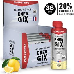 Gel Énergétique Overstims Energix Citron pack 36 x 34g 